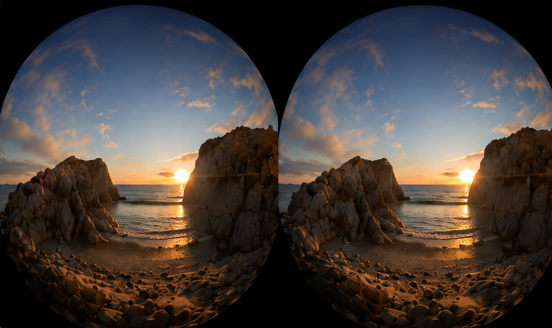 Side-by-Side VR video before processing